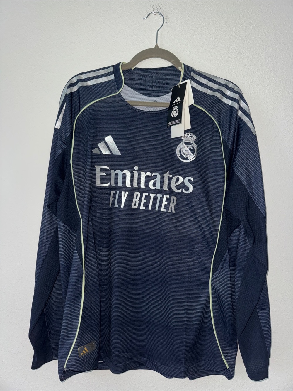 Adidas Real Madrid Long-Sleeve Jersey 24/26